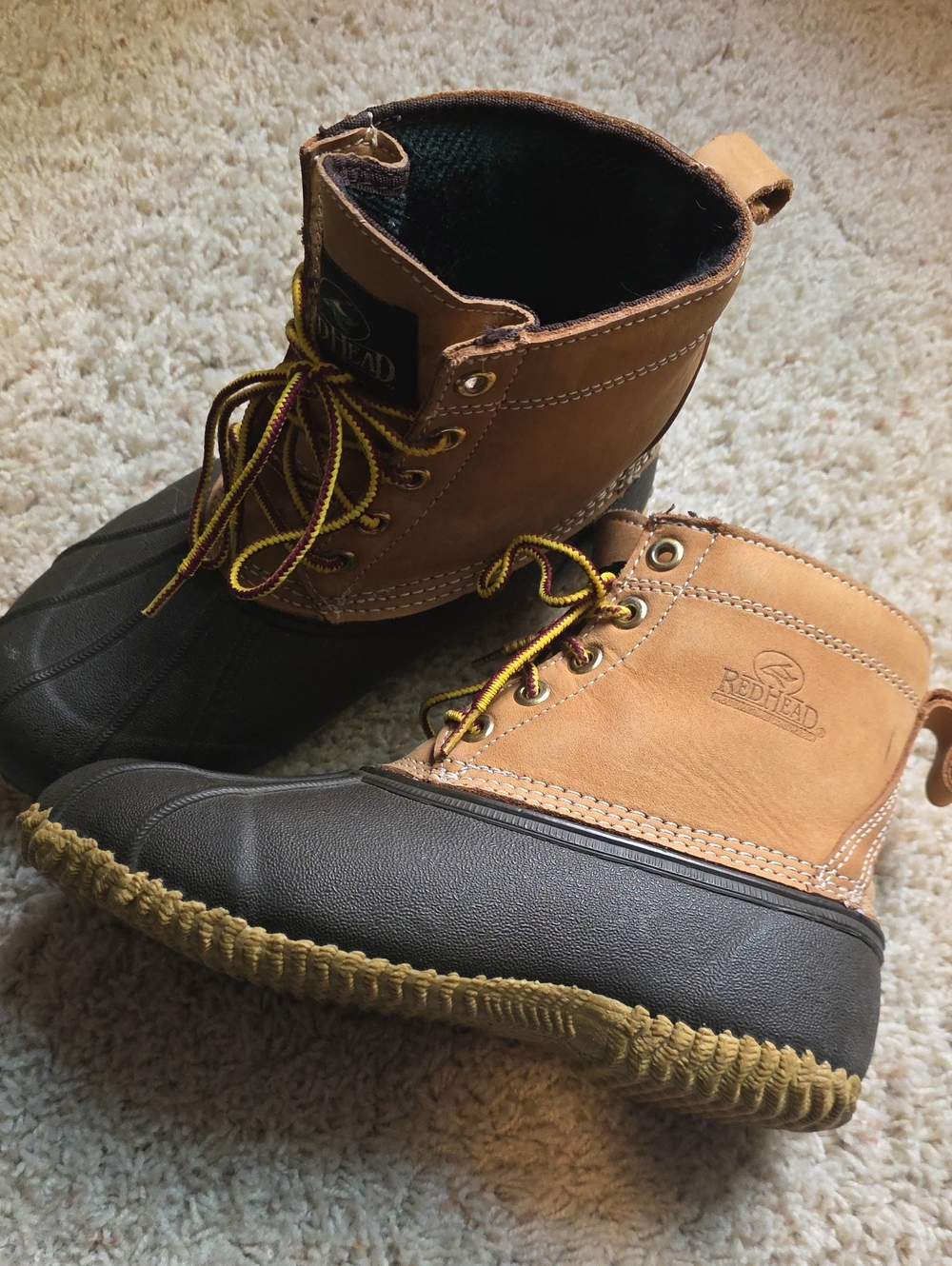 RedHead  Brown and Black Leather Thinsulate Duck Boots Size 6 Women's